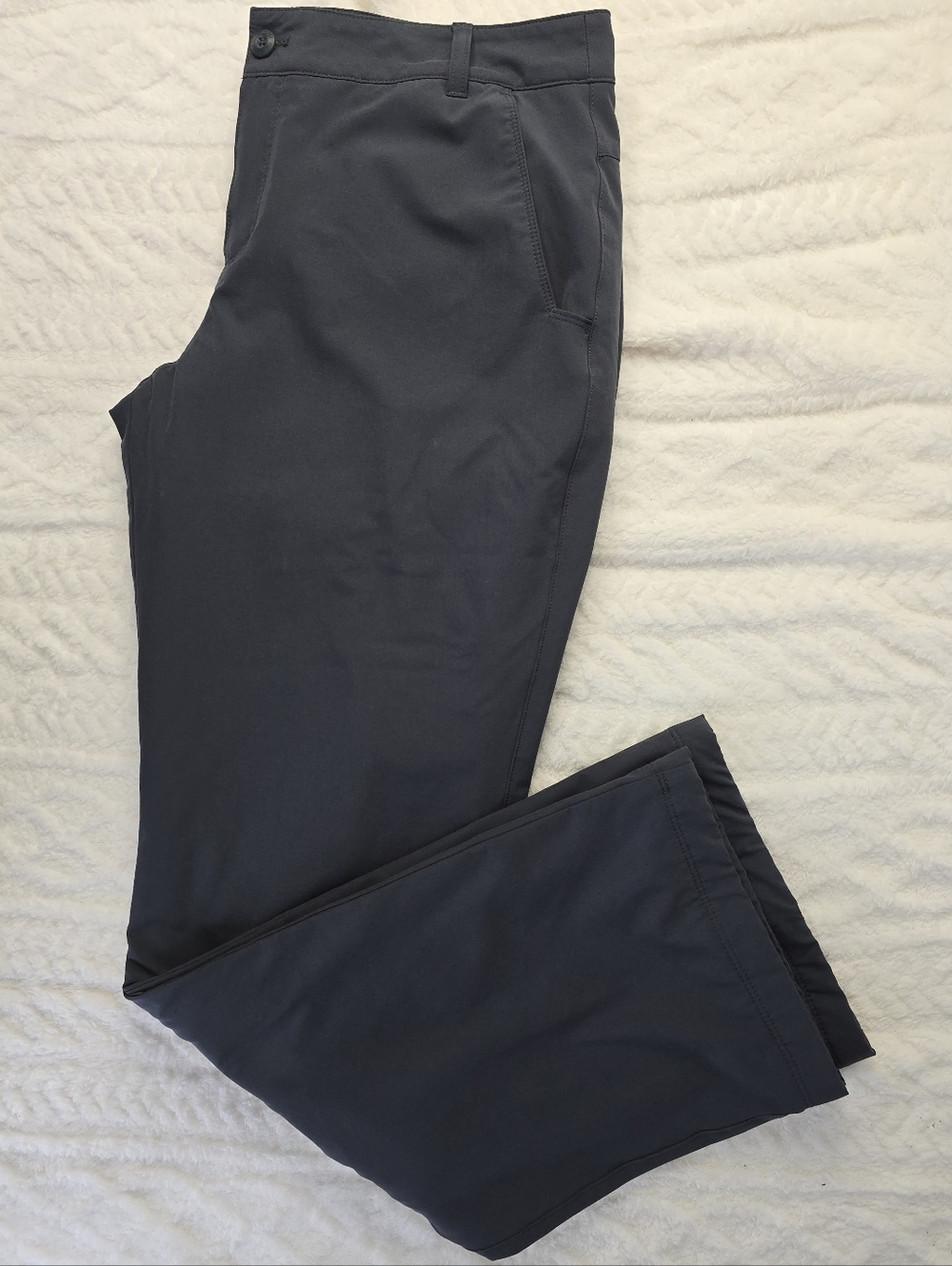 Eddie Bauer Gray Fleece Lined Pants Outdoor Hiking Straight Women's 12